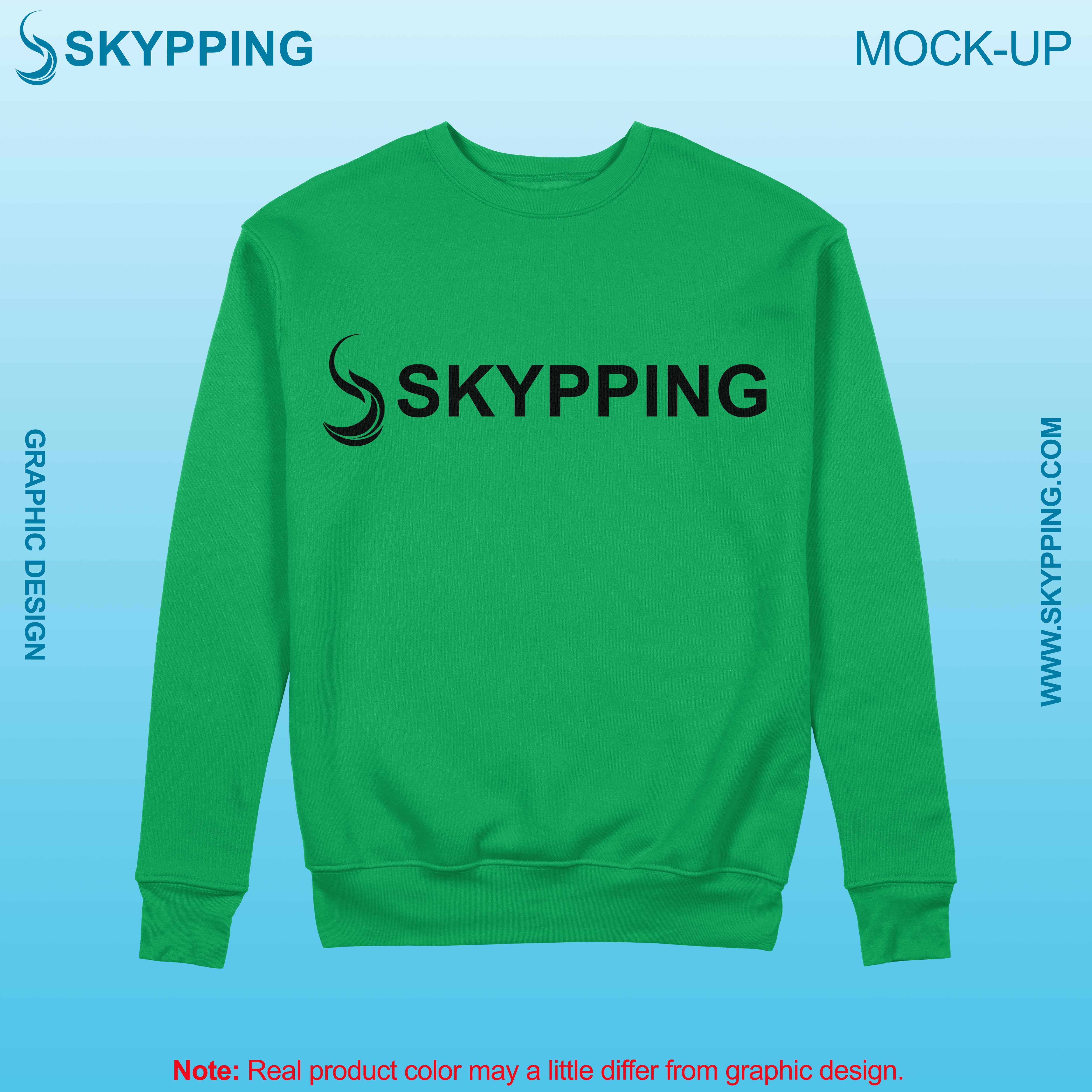 Sweatshirt with set-in style sleeve